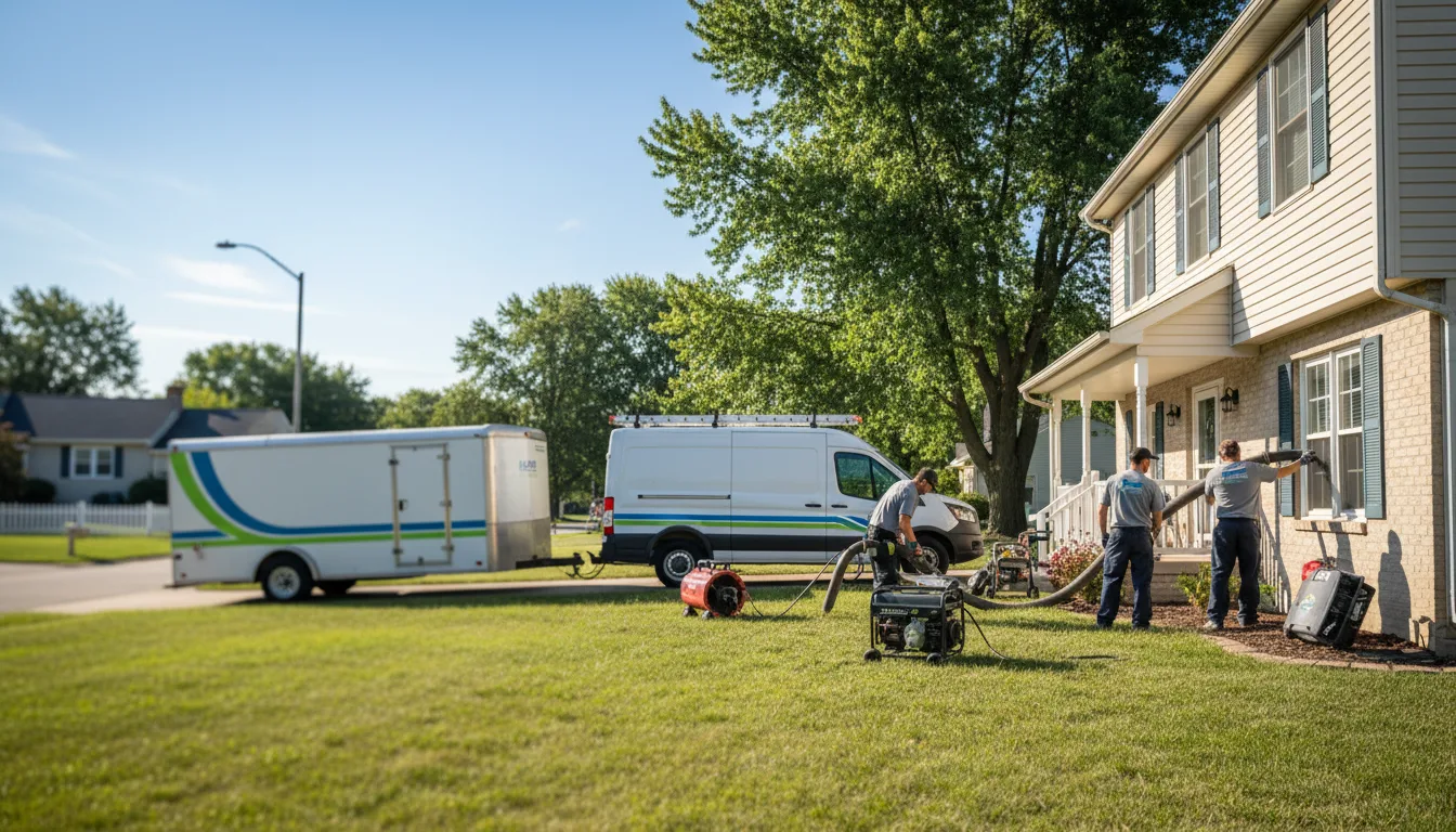 Flooded Basement Restoration And Cleanup With Repair in Wapakoneta, OH near me